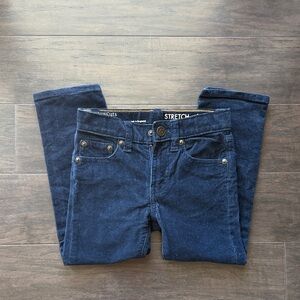 Dark Blue Corduroy Stretch Jeans